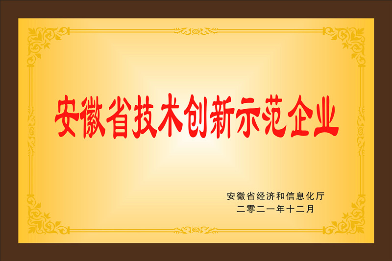 安徽省技术创新示范企业